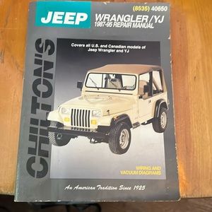 Chilton’s Jeep Wrangler/YJ 1987-95 Repair Manual